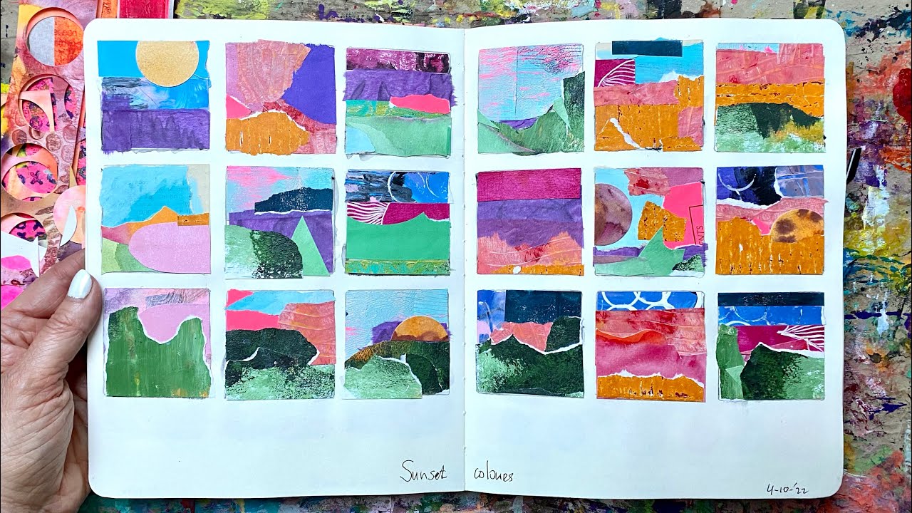 Midway flip-through of my grid journal