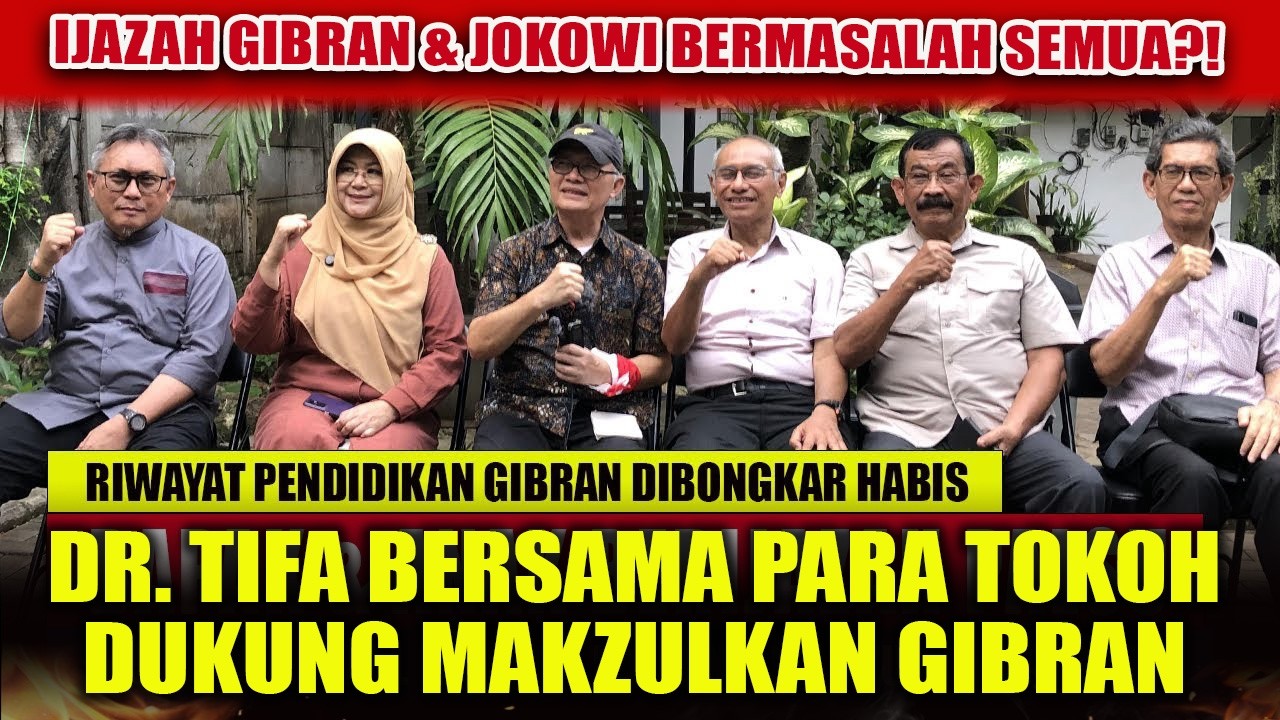 DR. TIFA UNGKAP KEBENARAN RIWAYAT IJAZAH GIBRAN, MIRIP JOKOWI & LAYAK DIMAKZULKAN ?