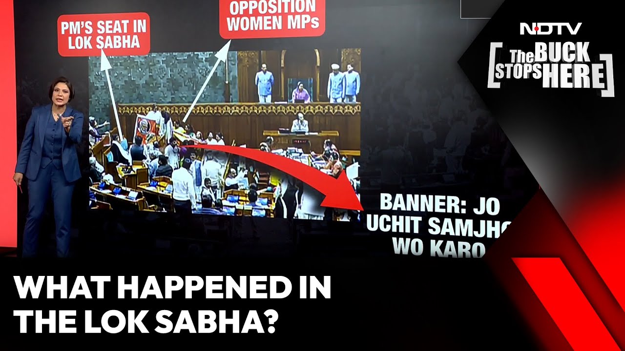 What Happened in Lok Sabha? Women MPs Protest Near PM's Seat With Banner