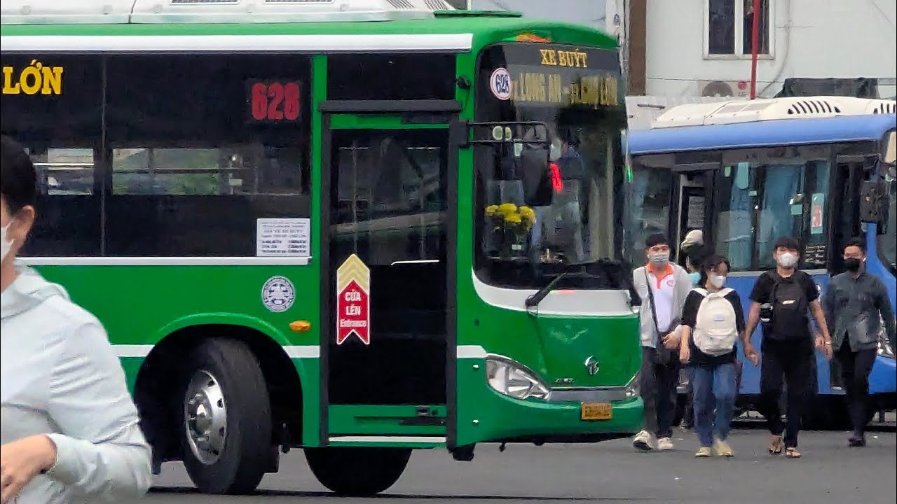 Xe buýt 628 Bến xe chợ lớn - Long An 62H-047.65 Daewoo BC095