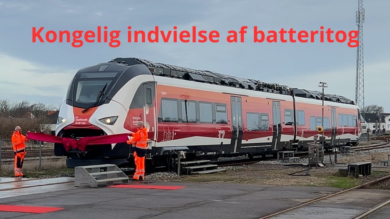 Kongelig indvielse af batteritog i Lemvig og afsked med y-tog 19/12 2025