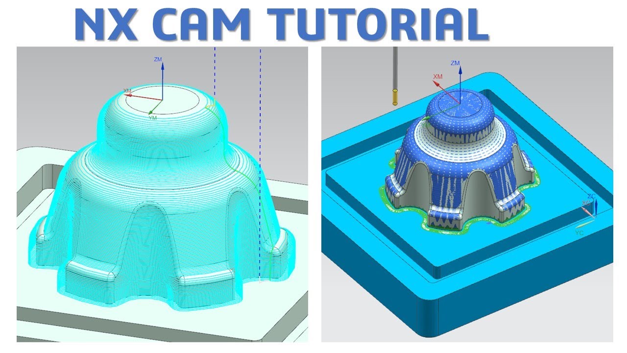 NX CAM Tutorial #14 | How to creater 3D Toolpath Z Level Profile & Contour Area Non-step