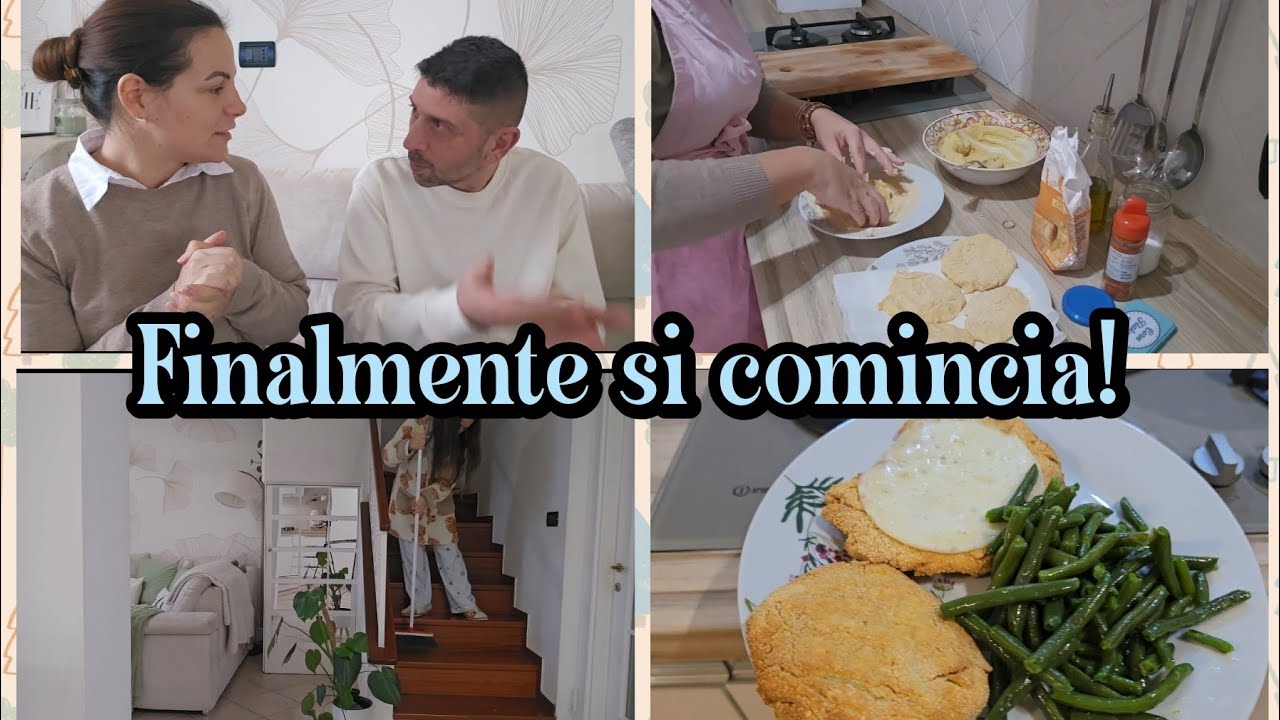 ABBIAMO RIMANDATO TROPPO😅FINALMENTE SI COMINCIA/cena sfiziosa e leggera