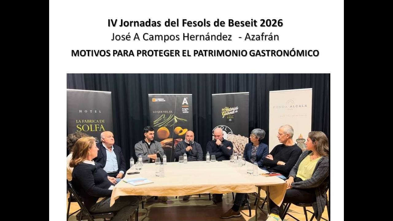 Decálogo para proteger el Patrimonio Gastronómico por José Antonio Campos Hernández