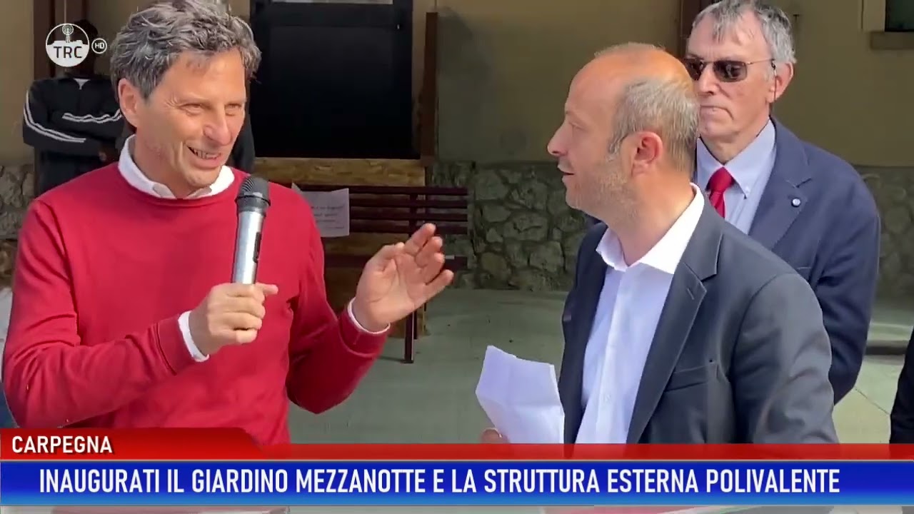 Carpegna: inaugurati il giardino Mezzanotte e la struttura polivalente esterna alla Scuola Primaria