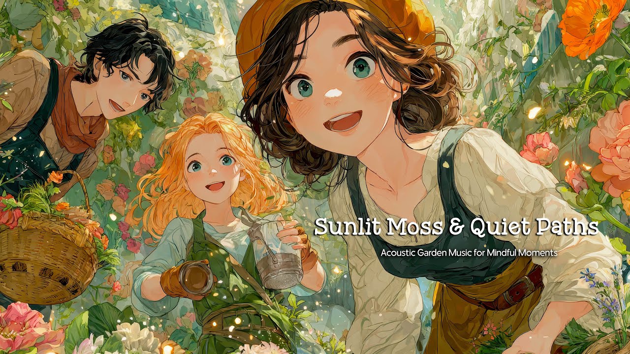 Sunlit Moss & Quiet Paths | Acoustic Garden Music for Mindful Moments