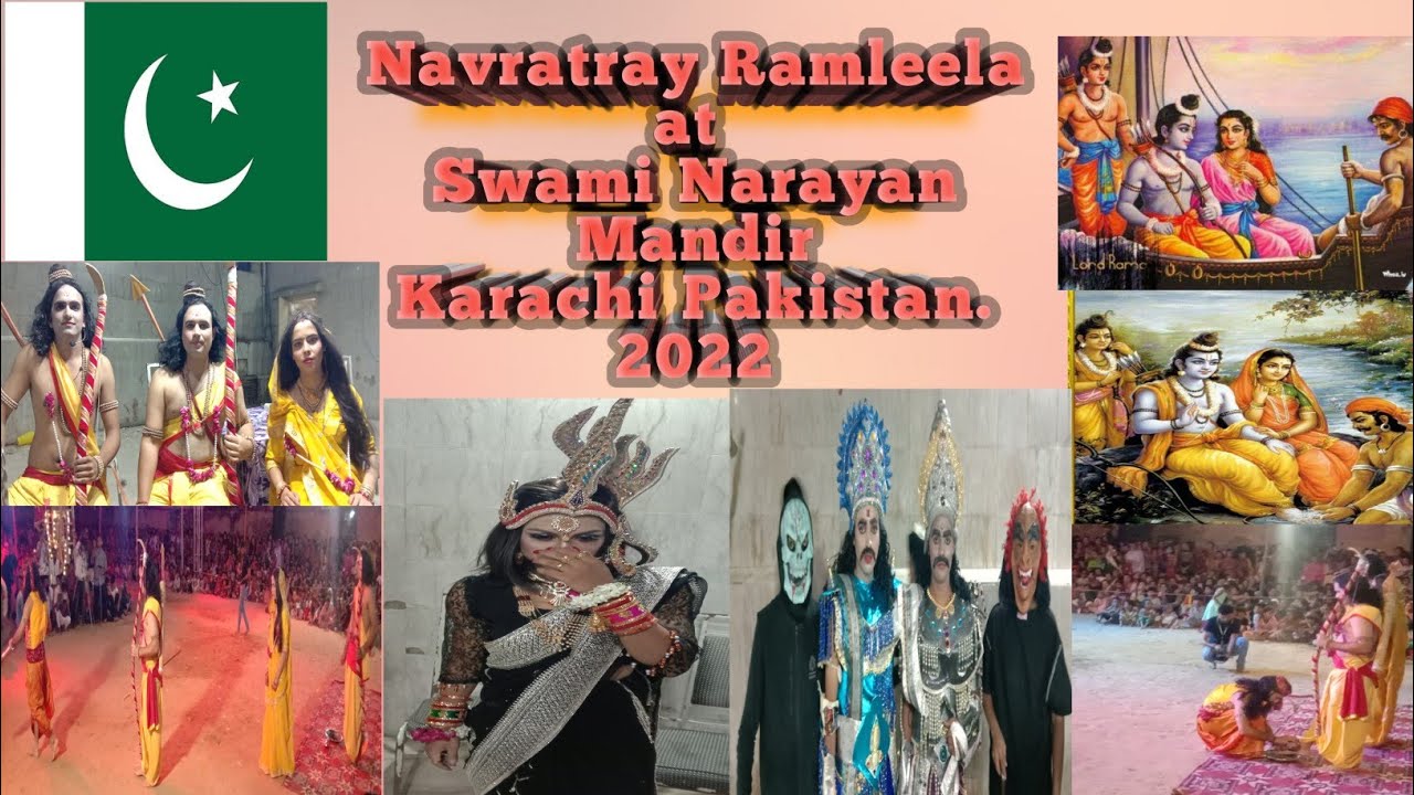Ramleela in Karachi Pakistan | Swami Narayan Mandir Karachi |Navratray Ramleela in Karachi Pakistan.