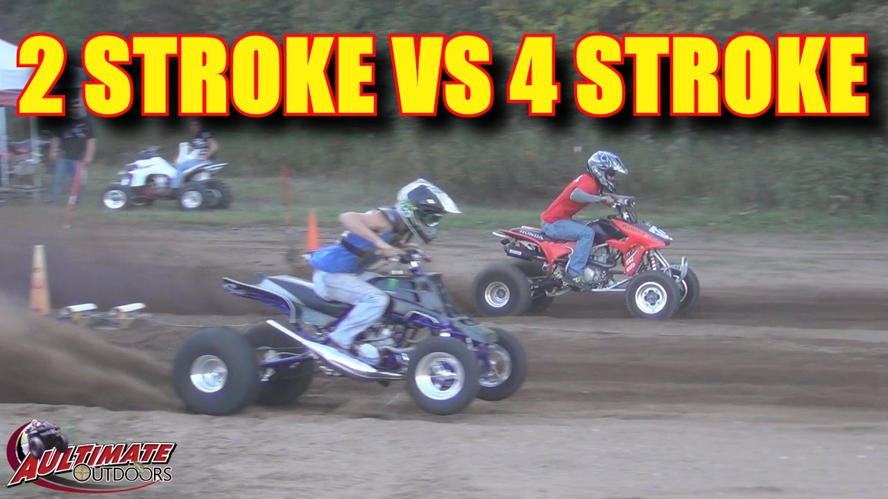 YAMAHA BANSHEE VS HONDA 450R...VS OTHERS...2 STROKE VS 4 STROKE