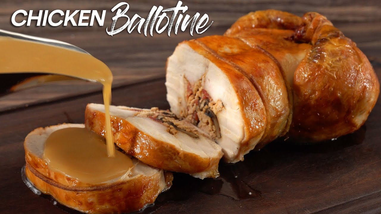 This chicken has NO BONES! It's easy, fancy and delicious. Ballotine