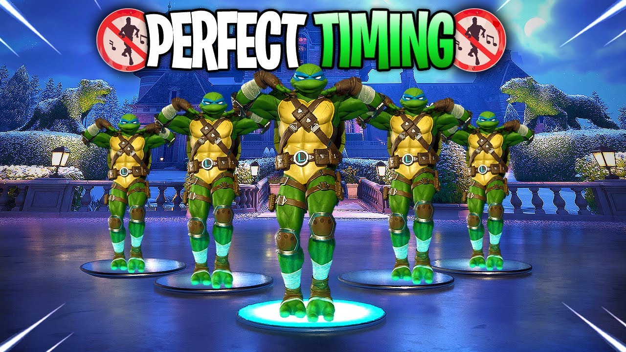 Fortnite - Perfect Timing Moments #74 (Ninja Turtles, Popular Vibe, I'm A Mystery, Surfin' Bird)