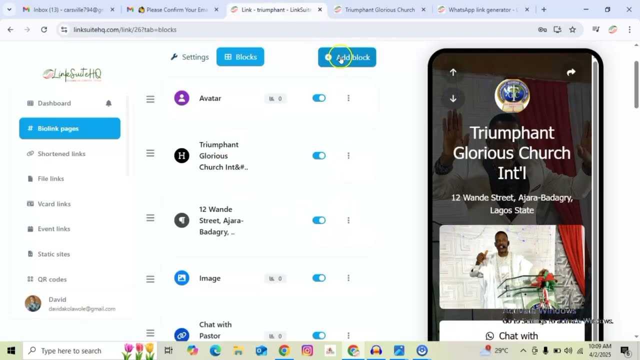 🚀 How to Create a Bio Link Page on LinkSuiteHQ &ndash; Step-by-Step Tutorial (2025)