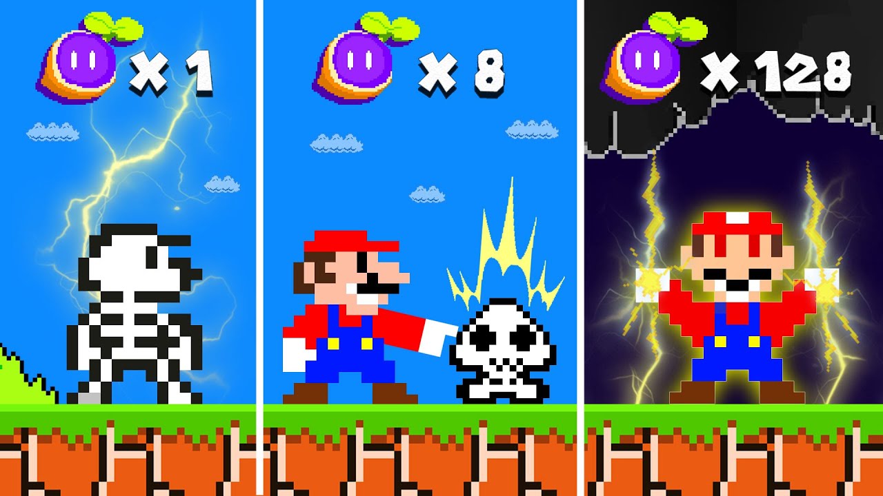 Super Mario Bros. But Every Seed Makes Mario Control Lightning!...