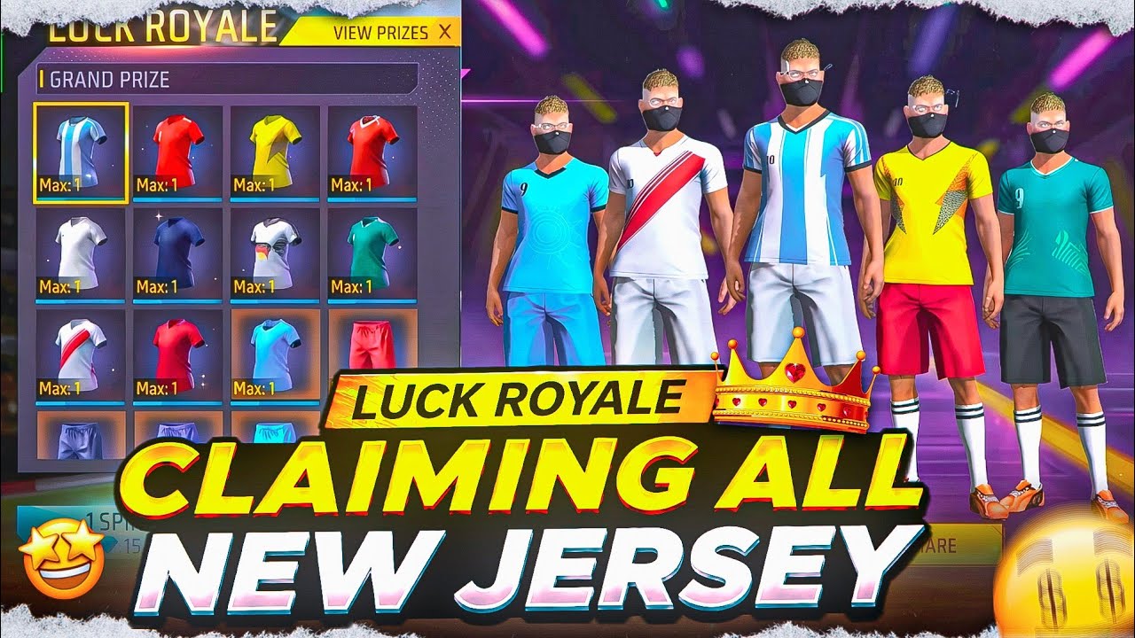 New Jersey Royale Event 😍 Free Fire Jersey Event Full spin Video | A1 TARUN YT 