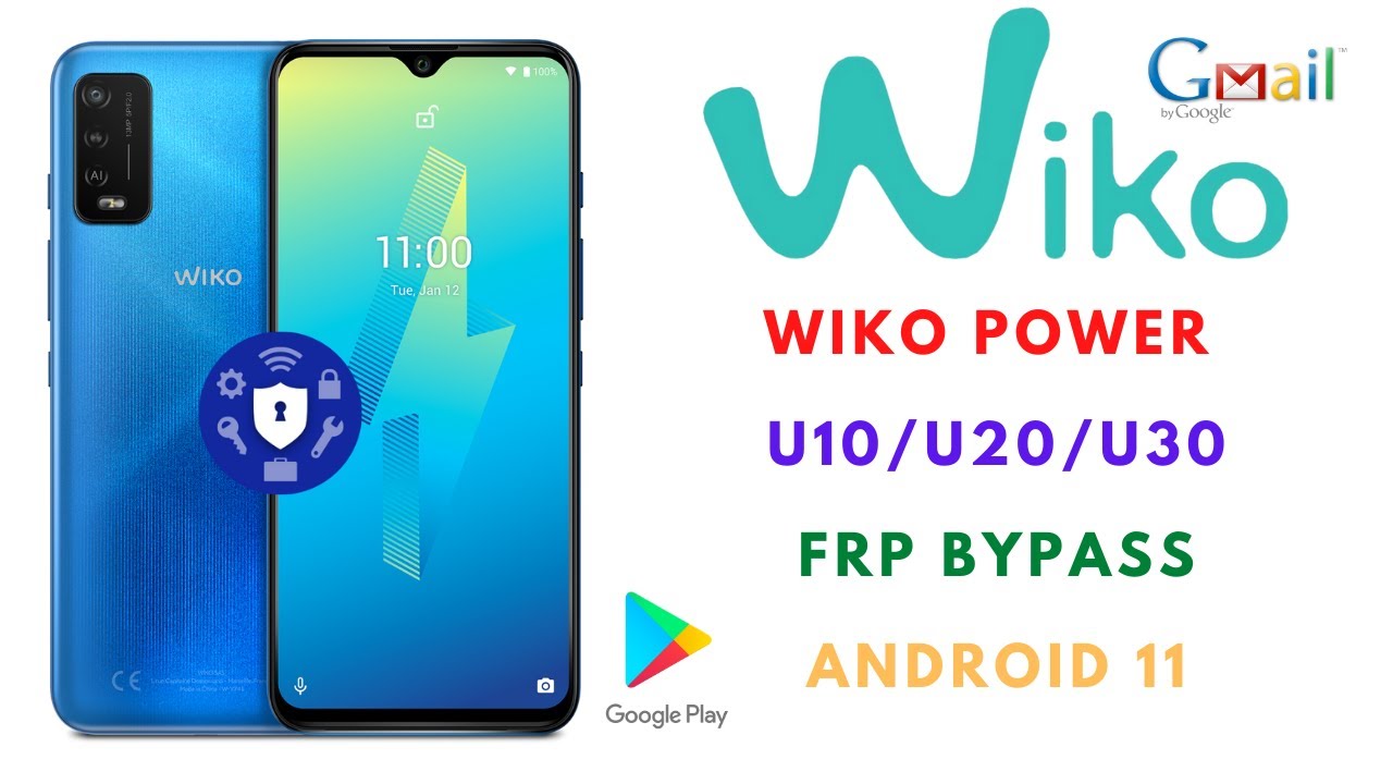 Wiko Power U 10/20/30 android 11 frp bypass