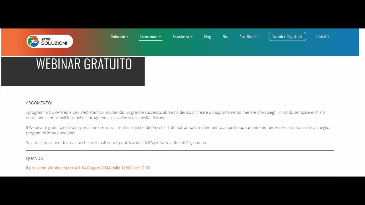 Webinar CORA 14 Giugno 2024