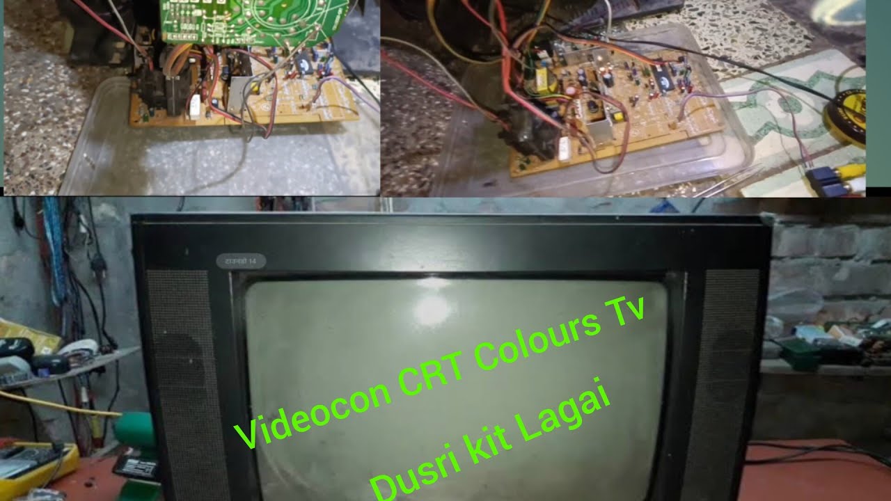 Videocon CRT colour TV dusri kit Lagai