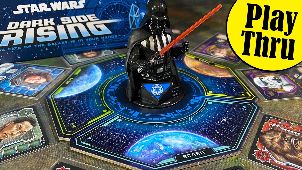 How to Play STAR WARS DARK SIDE RISING the Board Game with a Play Through