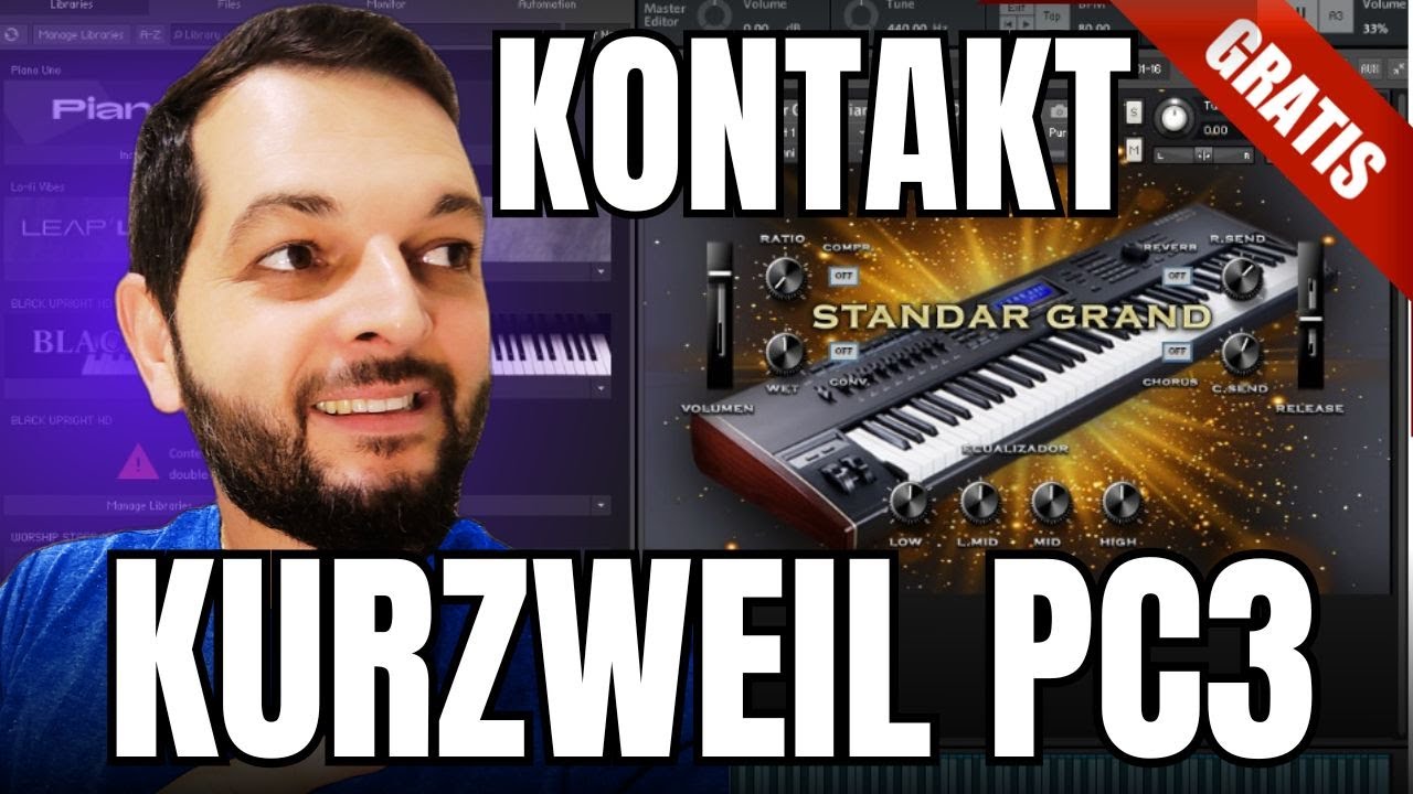 Piano Kurzweil para Kontakt: Timbre Realista e Profissional