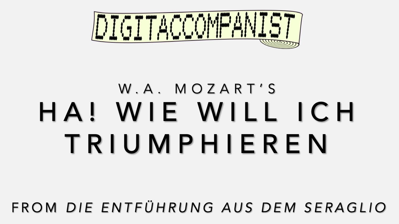 Ha! wie will ich triumphieren – Digital Accompaniment