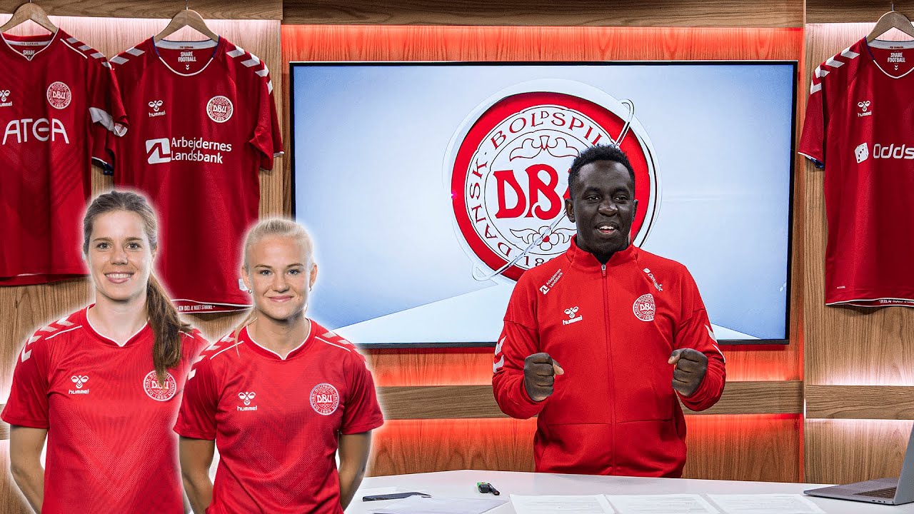 Melvin quizzer med Pernille Harder og Sofie Junge