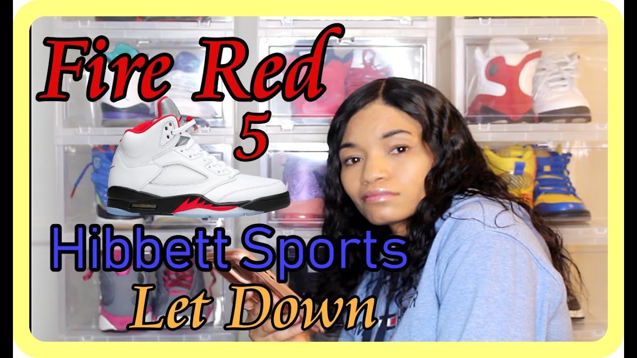 Jordan FIRE RED 5 | hibbett sports PLAYED me