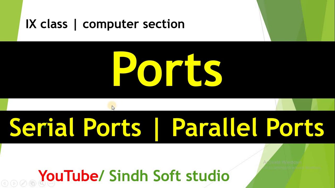 Types of computer Ports | Serial Ports | Parallel Ports