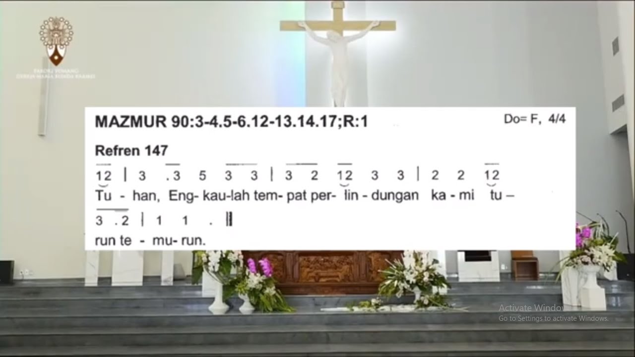 Mazmur & Alleluya Hari Minggu Biasa XVIII ( Mazmur 90 Refren 147 & Alleluya 955) Tahun C