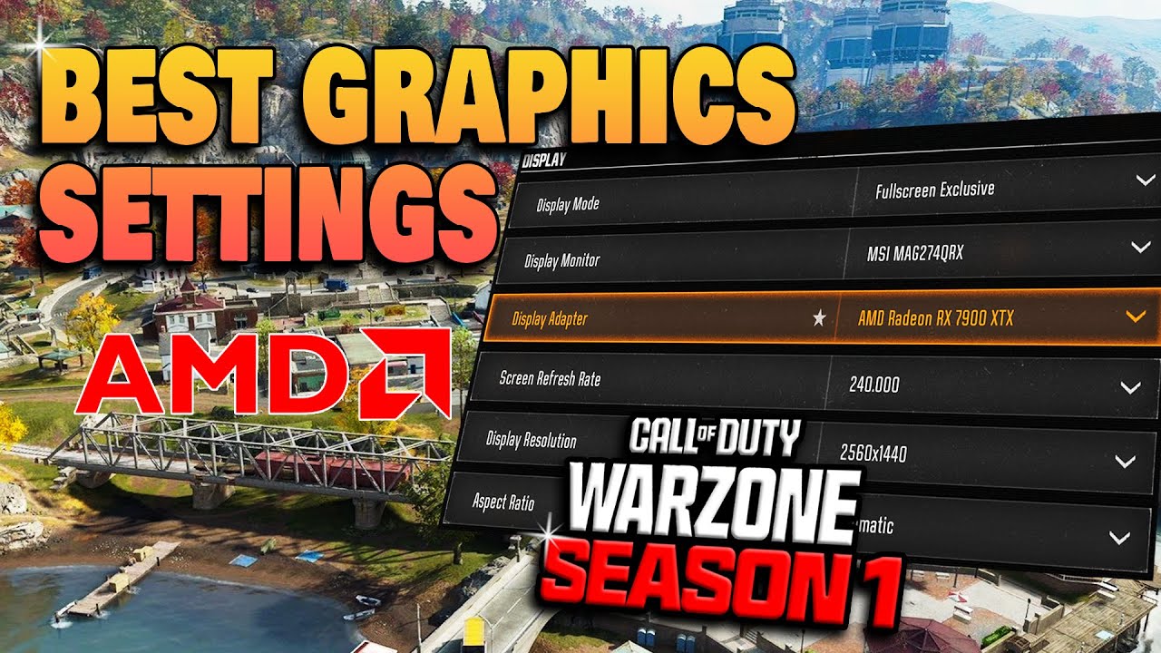 Лучшие настройки графики AMD Radeon для Warzone Season 1: Black Ops 7 (максимальный FPS и видимость)