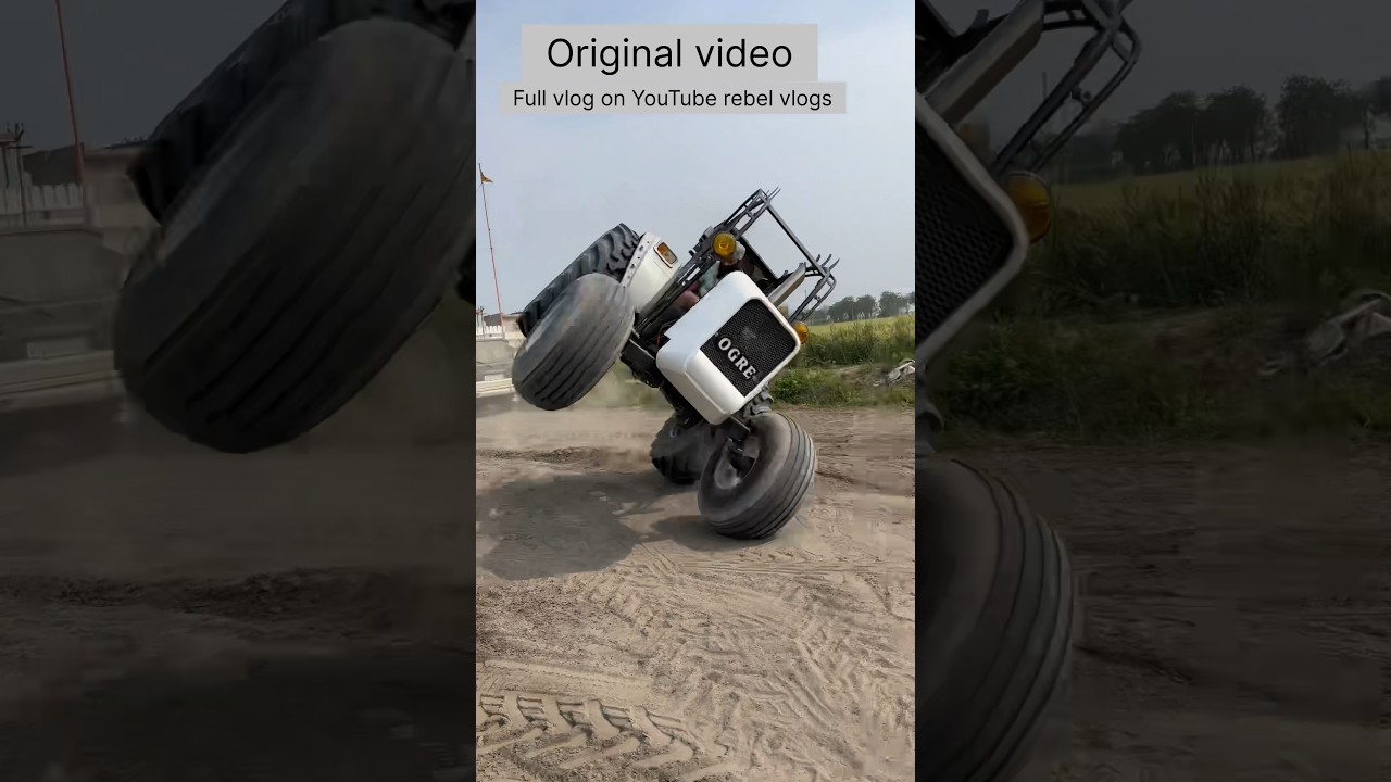 Tractor stunt #viralvideo #tractor #viralreels #viralshorts #4x4 #sidhumoosewala #jatt