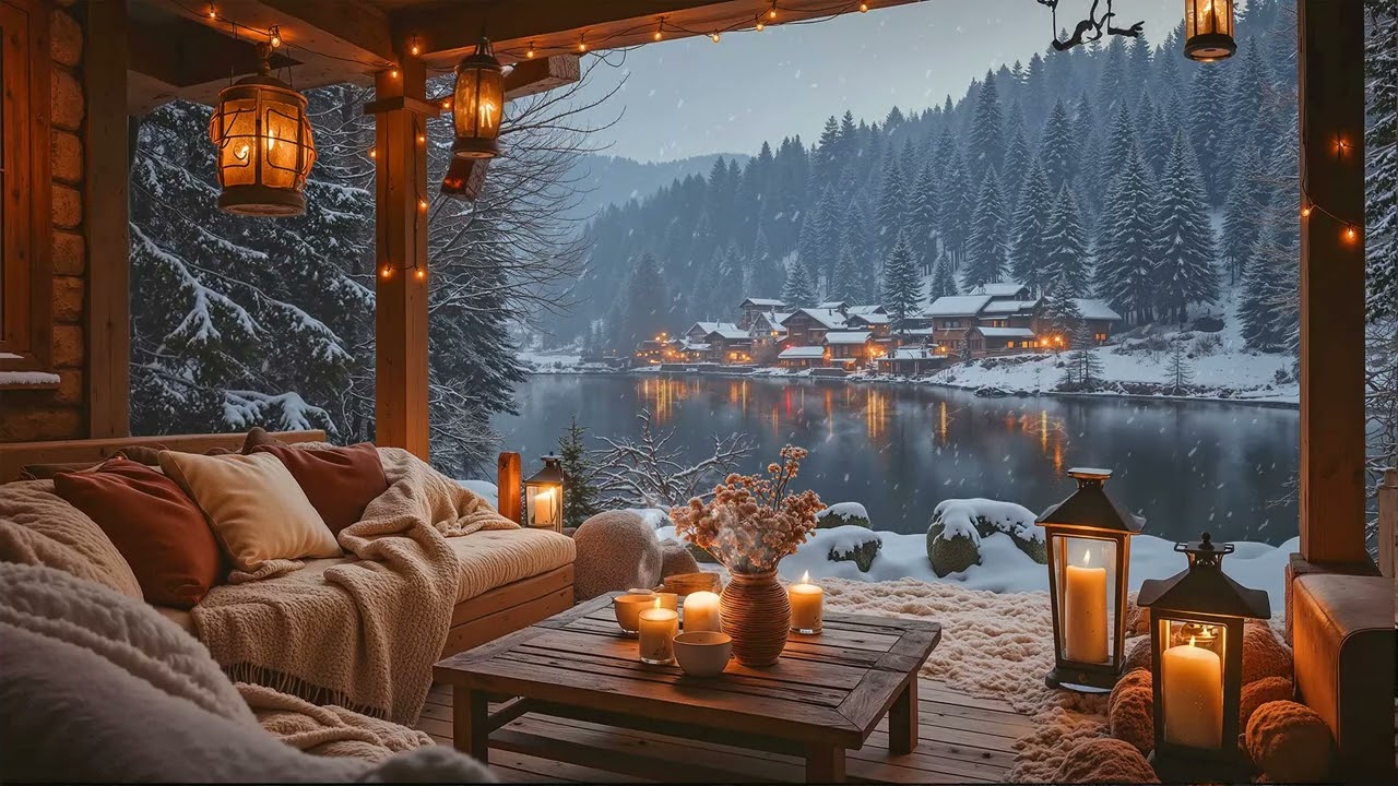 Smooth Jazz for Winter Nights ☕ Late-Night Coffee, Soft Piano & Sax Café Ambience