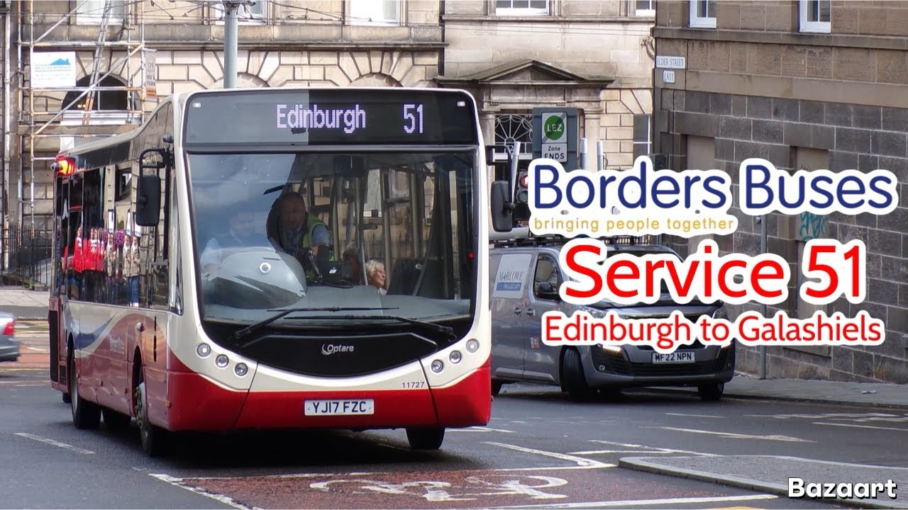 Borders Buses Service 51 Edinburgh to Galashiels • Optare Metrocity 11727 YJ17FZC • FRV 16/7/25