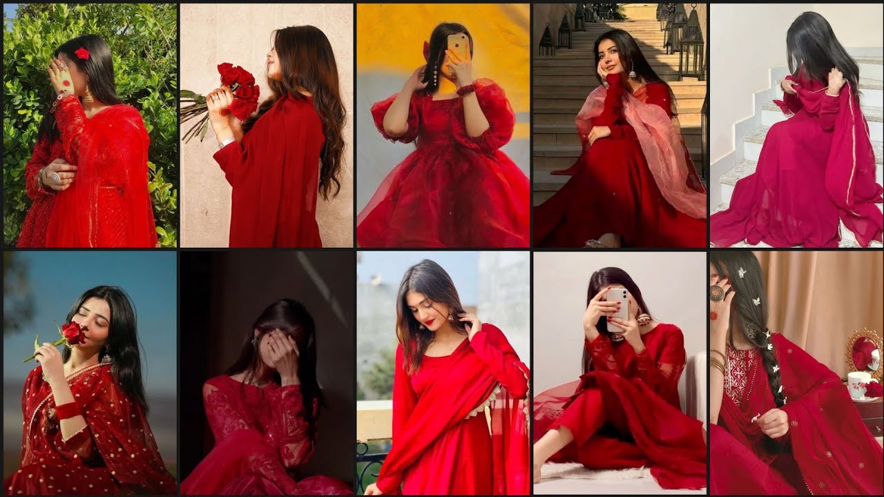 🌹Red dress dpz❤️|🔥Red dress poses🦋Instagram pics💝|🎀Unique whatsapp dp💞| Trending fb dpz🧿