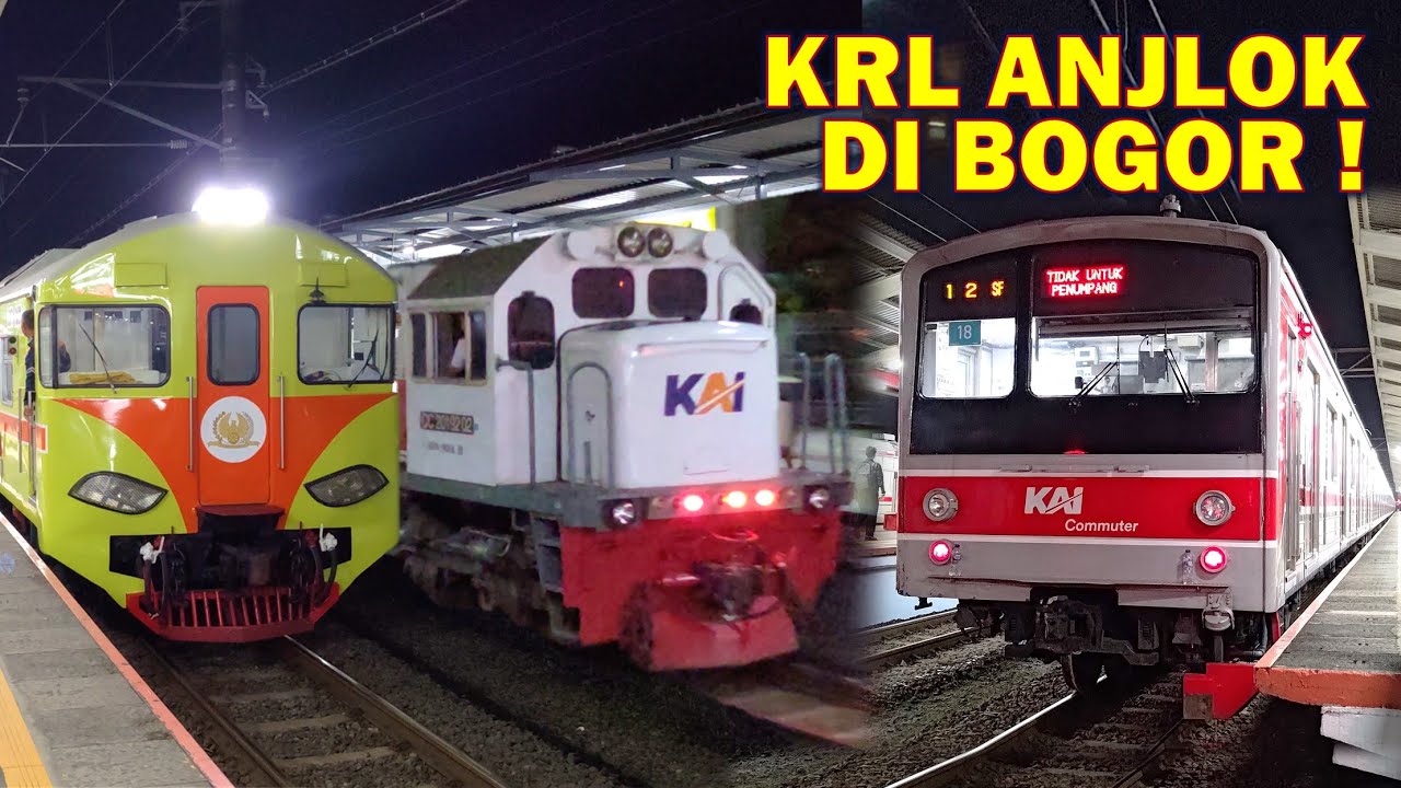 KRL ANJLOK DI BOGOR !! Kereta Penolong KRL Bogor Anjlok di Kedungbadak, Perjalanan KRL Terganggu !