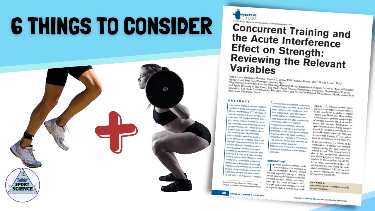CONCURRENT TRAINING & THE ACUTE INTERFERENCE EFFECT ON STRENGTH (BY VALÉRIA ET AL.)