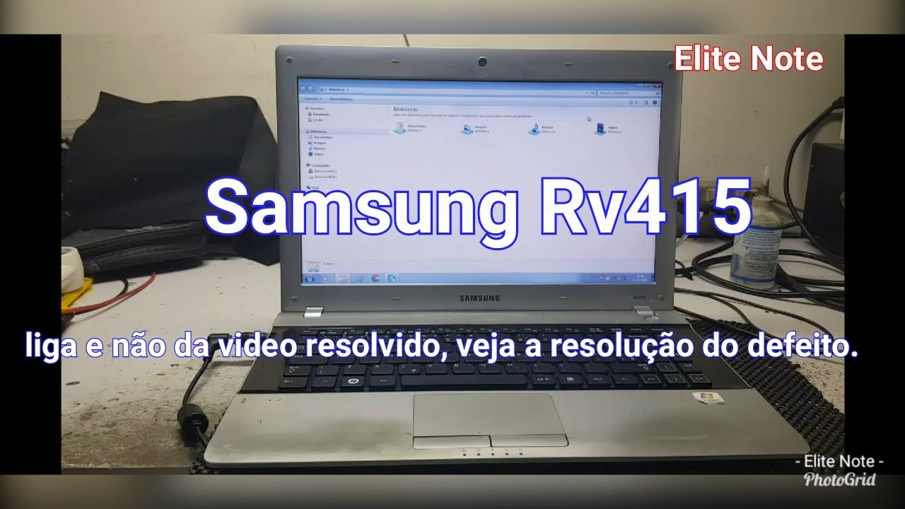 Samsung Rv415 liga e nao da imagem, Resolvido com sucesso. semana samsung quarto video.
