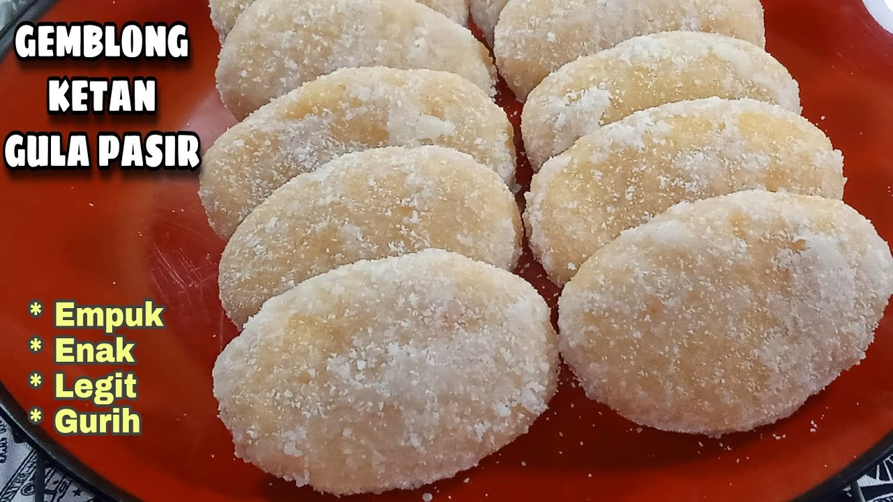 Resep GEMBLONG KETAN GULA PUTIH | GETAS KETAN Empuk - Enak - Gurih