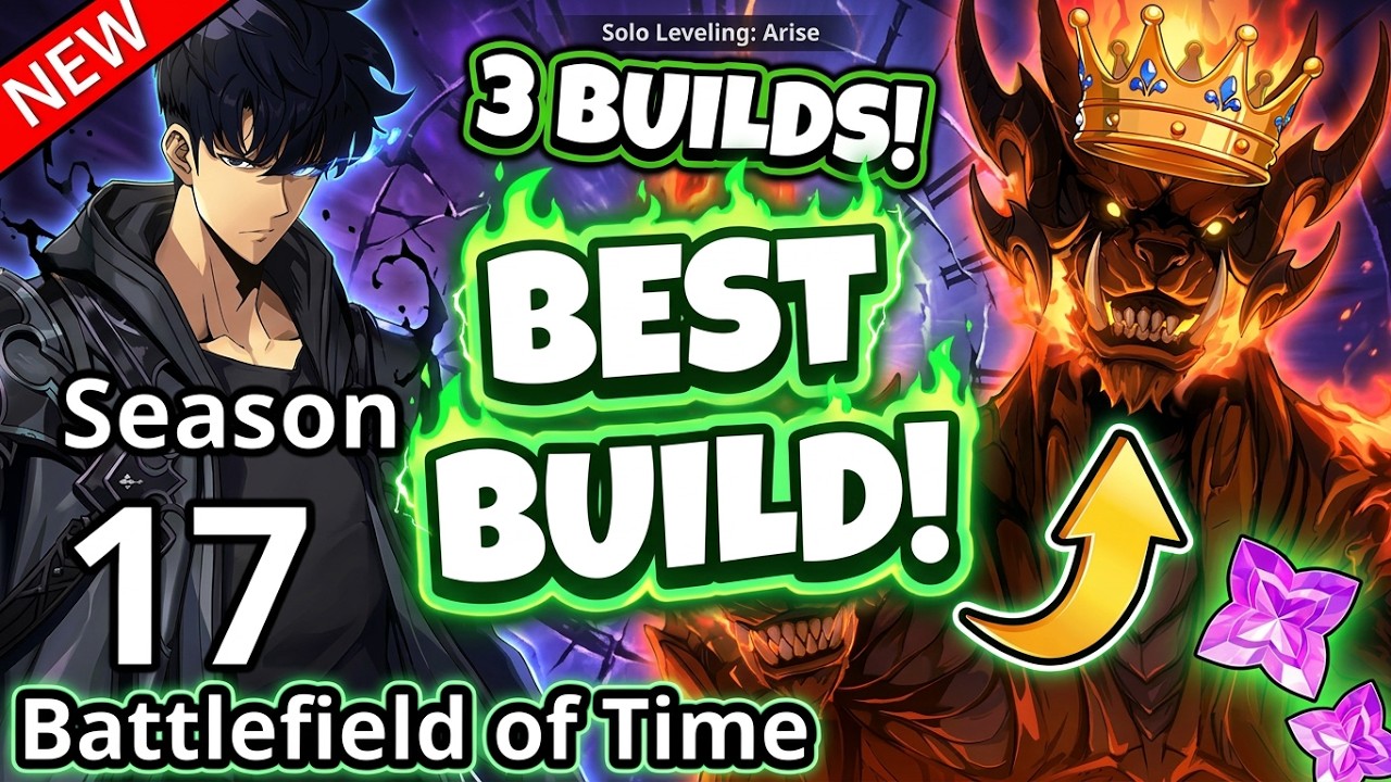 CERBERUS 14s BATTLEFIELD OF TIME BEST BUILD GUIDE! 3 BUILDS! SEASON 17! [Solo Leveling: Arise]
