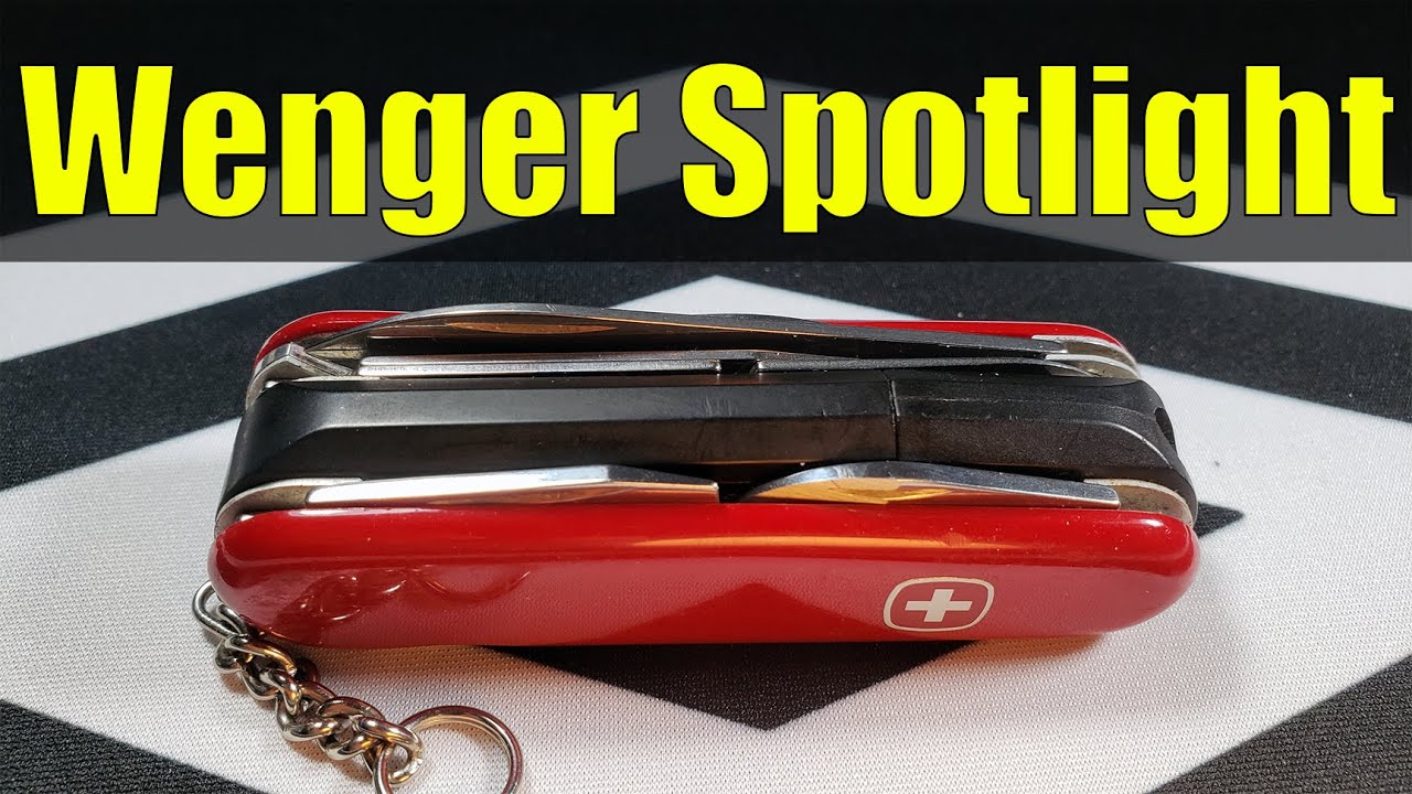 Swiss Army Knife SAK - Wenger Spotlight with Scissors
