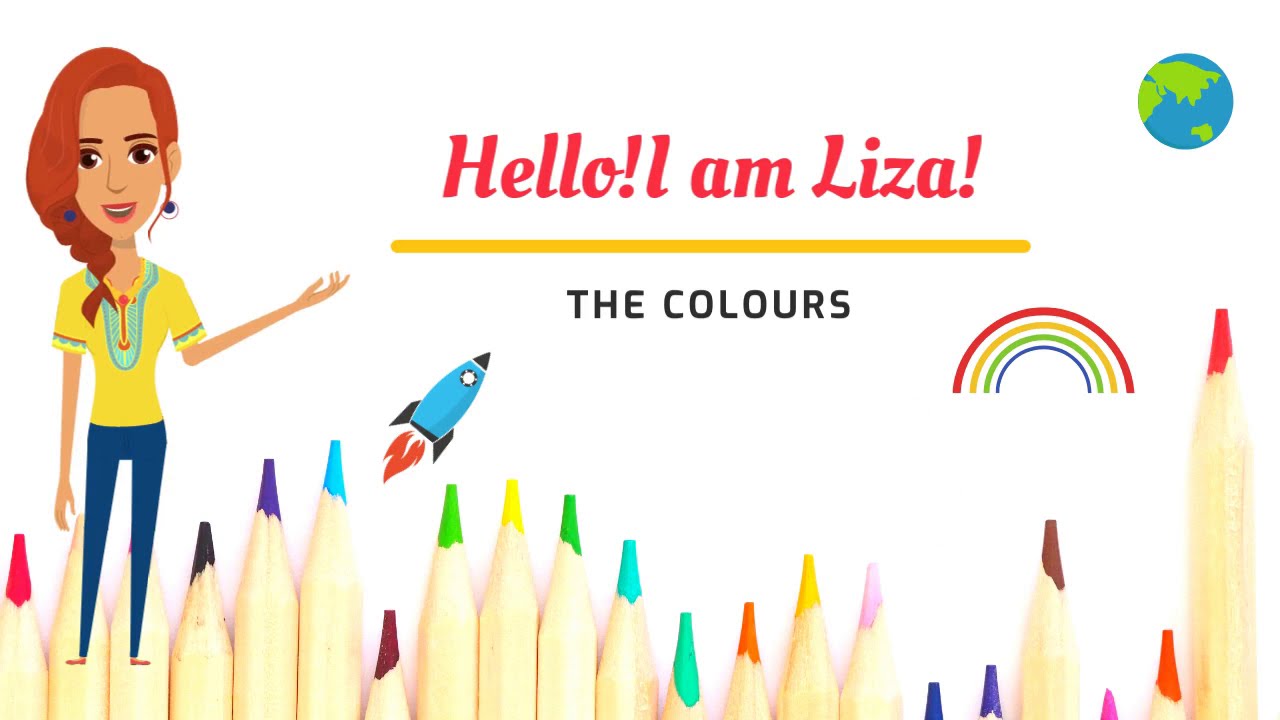 ΜΑΘΑΙΝΩ ΤΑ ΧΡΩΜΑΤΑ ΣΤΑ ΑΓΓΛΙΚΑ/LEARN THE COLOURS IN GREEK/Kids animated video