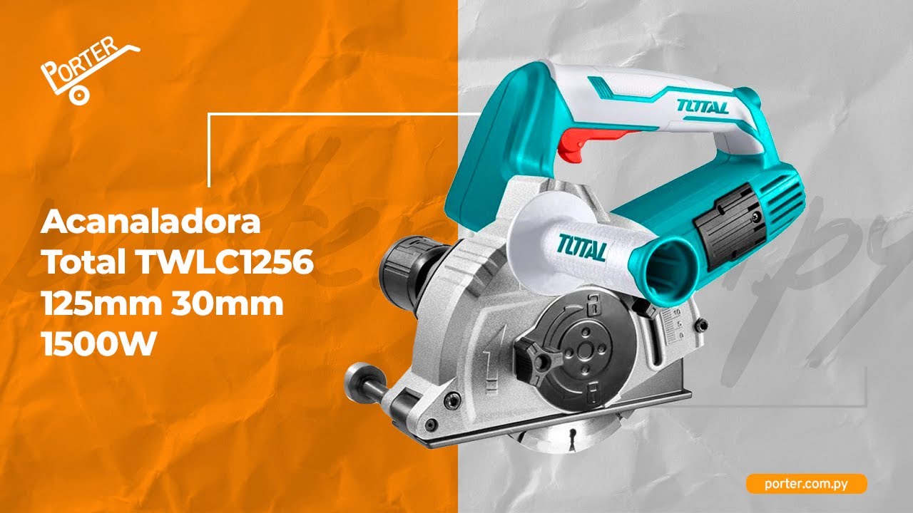 porter.com.py - Acanaladora Total TWLC1256 125mm 30mm 1500W