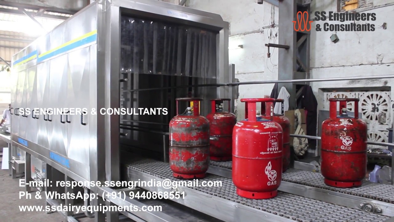 LPG Cylinder washing | Gas cylinder washer #lpgcylinder #gascylinder