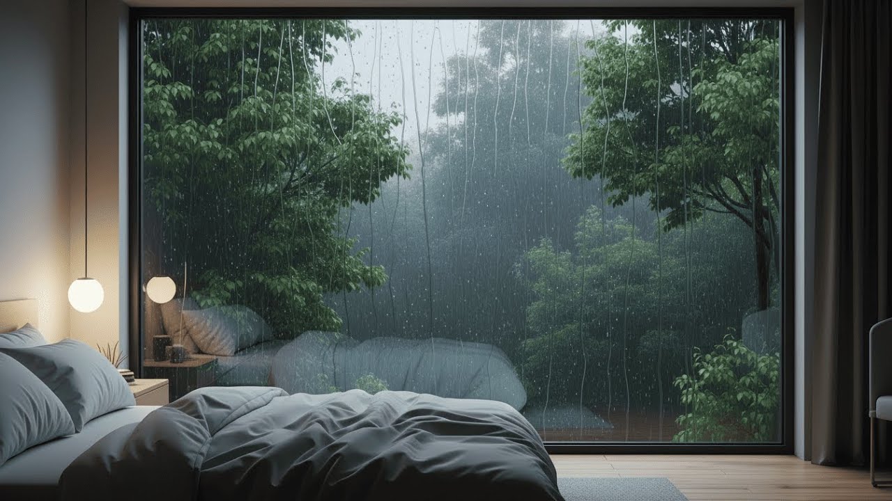 Deep Sleep Piano & Healing Rain for Stress Relief, Calm Mind & Restful Nights