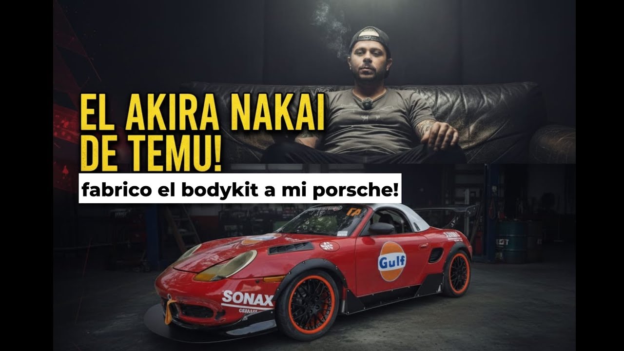 EL AKIRA NAKAI DE TEMU!!FABRIQUÉ UN BODY KIT PARA MI PORSCHE