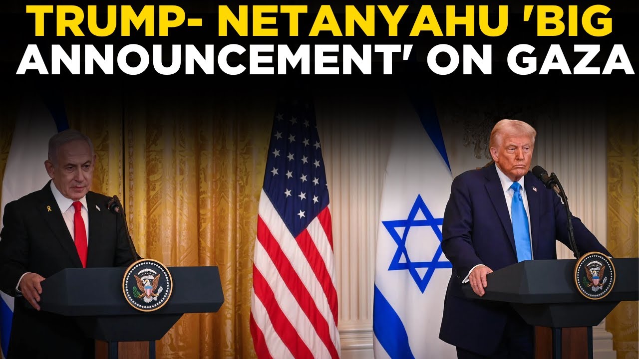 LIVE: Trump-Netanyahu Press Conference | BIG ANNOUNCEMENT On Gaza | Israel | Hamas | Palestine | US