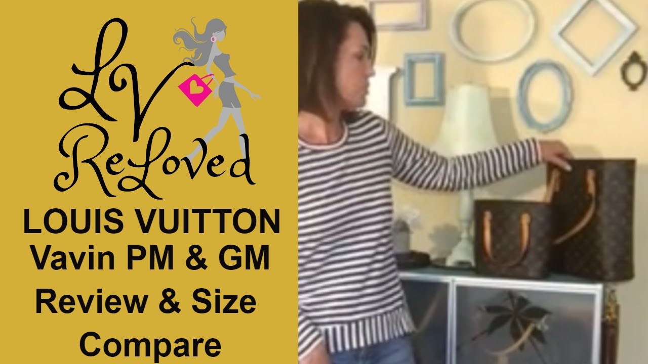 Louis Vuitton Vavin Tote GM & PM review & comparison. Vintage Retired style