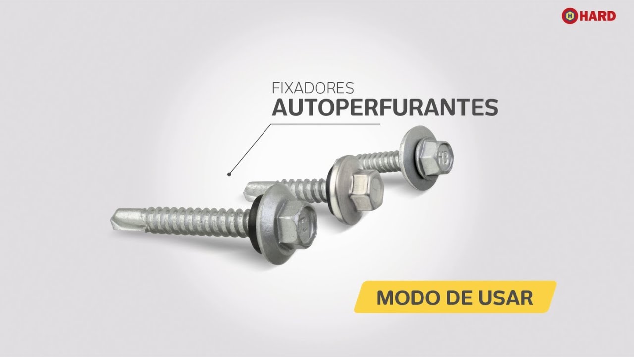 Como instalar TELHAS com parafusos auto brocantes - Hard