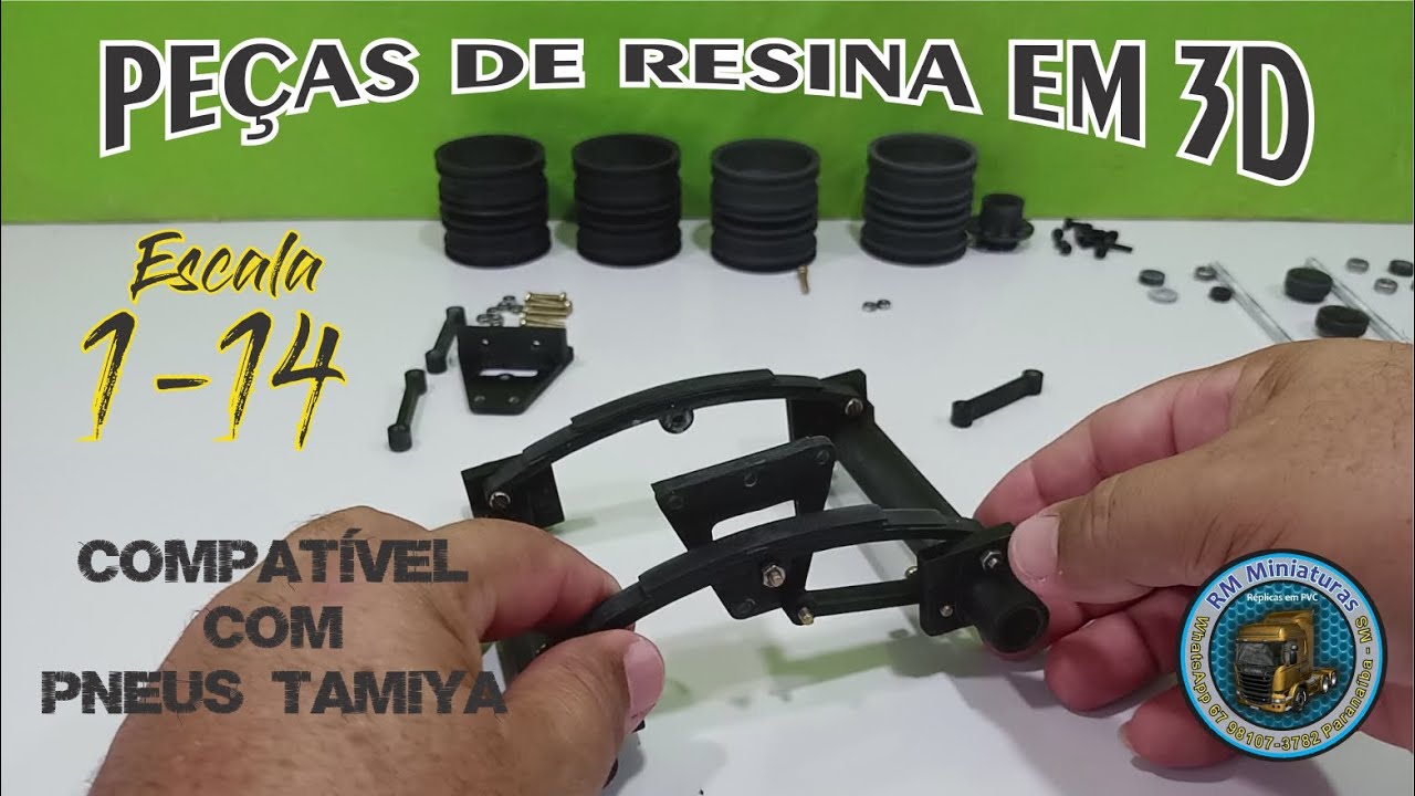 Peças Feitas em Impressora de Resina 3D - Eixo Traseiro