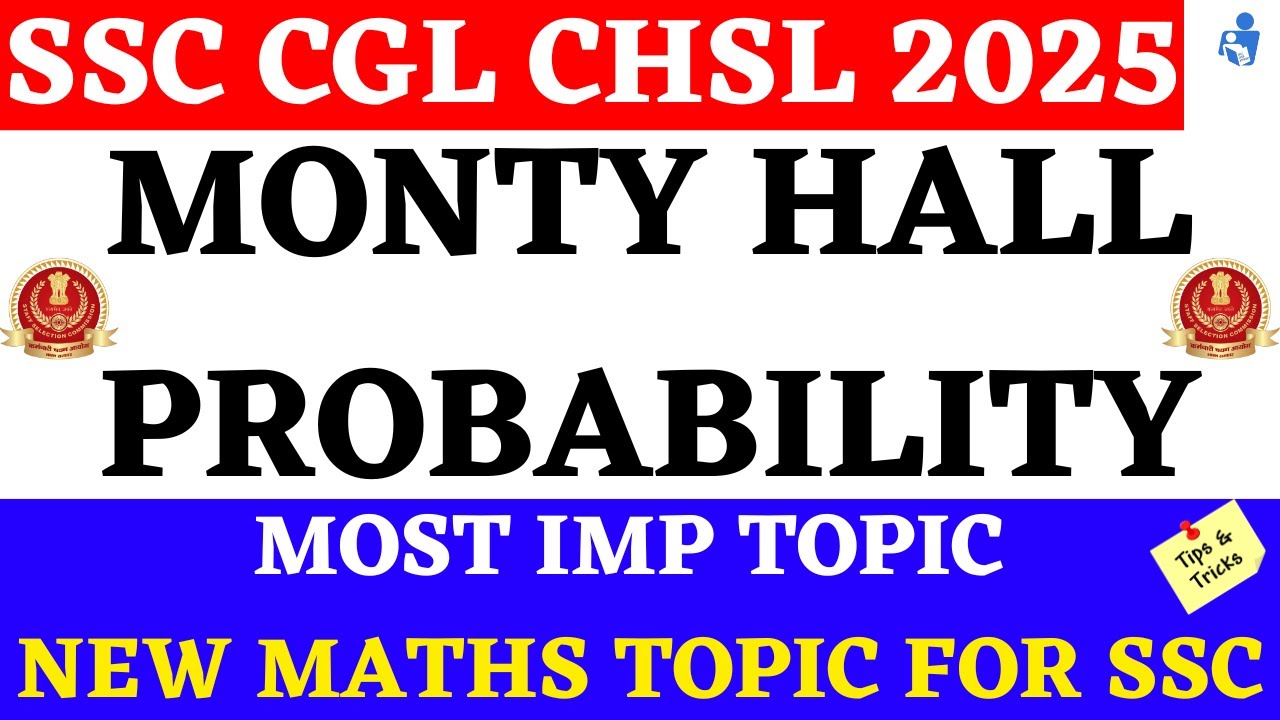 Monty Hall Problem - Probability in Tamil | Monty Hall Problem For SSC | SSC Maths in Tamil |