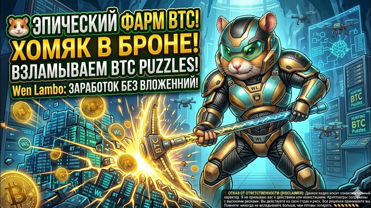 РЕАЛЬНЫЙ ЗАРАБОТОК БЕЗ ВЛОЖЕНИЙ: Wen Lambo фармит БИТКОИН и токен WL!