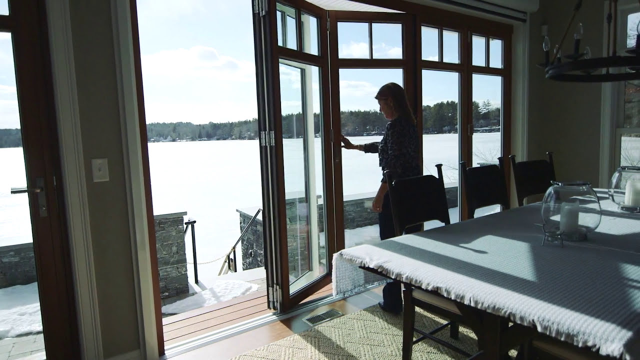 NanaWall Folding Glass Wall System On Alexander Lake